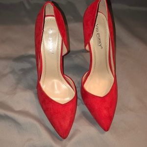 Cute peep toe heels